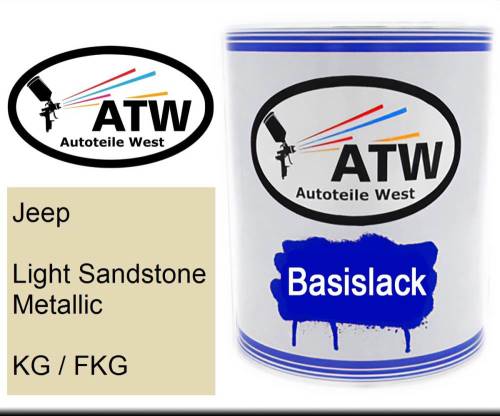 Jeep, Light Sandstone Metallic, KG / FKG: 1L Lackdose, von ATW Autoteile West.